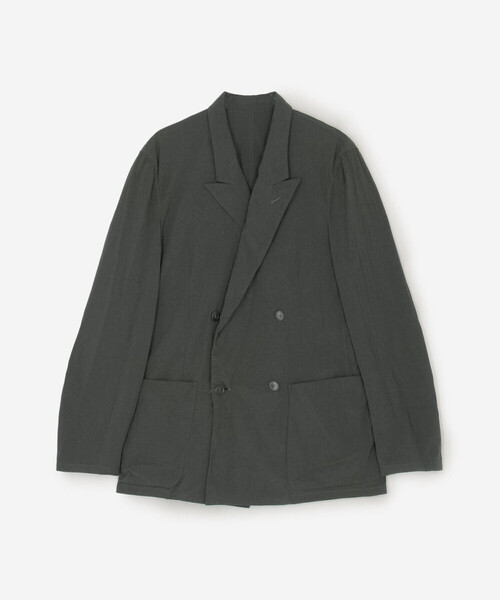 mando（マンド）の「mando | 〈別注〉 製品染め ナイロンジャケット MEN（テーラードジャケット・メンズ・グレー・3/2）」の2枚目の写真