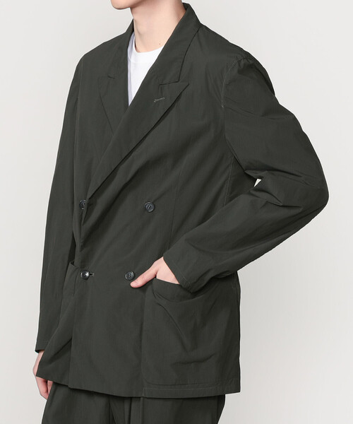 mando（マンド）の「mando | 〈別注〉 製品染め ナイロンジャケット MEN（テーラードジャケット・メンズ・グレー・3/2）」の14枚目の写真