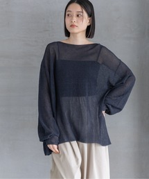 A part by | シアーペーパーニットプルオーバー_長袖(ニット/セーター)