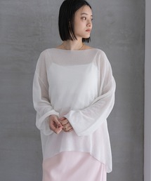 A part by | シアーペーパーニットプルオーバー_長袖(ニット/セーター)