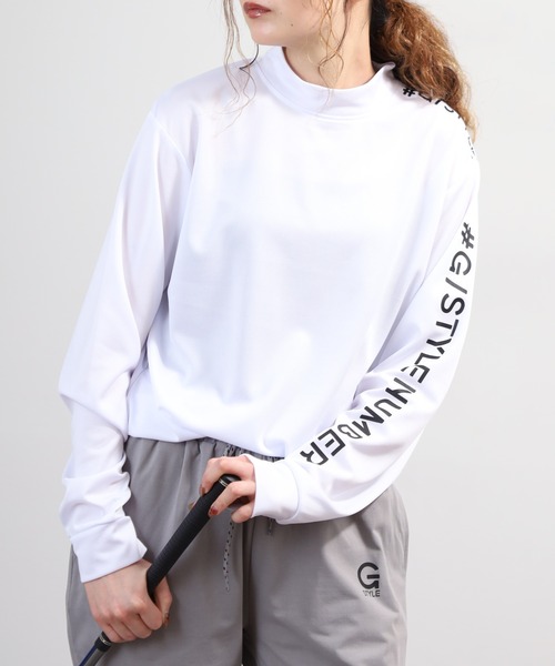 FUNALIVE(ファンアライブ)の「ドライ モックネック ロゴ 長袖 Tシャツ(Tシャツ/カットソー・メンズ・ライトグリーン系/ネイビー系/ホワイト系1/ホワイト系/ブラック系/ネイビー系1/ライトグリーン系1/ブラック系1・LL/L/M)」の1枚目の写真