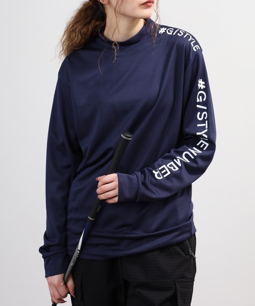 FUNALIVE(ファンアライブ)の「ドライ モックネック ロゴ 長袖 Tシャツ(Tシャツ/カットソー・メンズ・ライトグリーン系/ネイビー系/ホワイト系1/ホワイト系/ブラック系/ネイビー系1/ライトグリーン系1/ブラック系1・LL/L/M)」の8枚目の写真