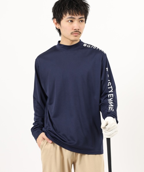FUNALIVE(ファンアライブ)の「ドライ モックネック ロゴ 長袖 Tシャツ(Tシャツ/カットソー・メンズ・ライトグリーン系/ネイビー系/ホワイト系1/ホワイト系/ブラック系/ネイビー系1/ライトグリーン系1/ブラック系1・LL/L/M)」の9枚目の写真
