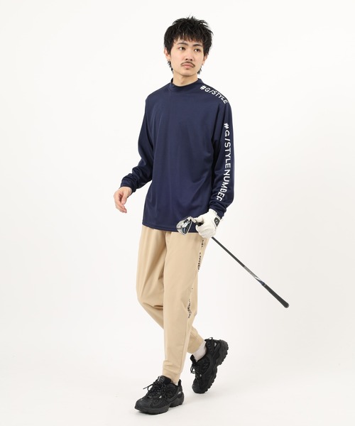 FUNALIVE(ファンアライブ)の「ドライ モックネック ロゴ 長袖 Tシャツ(Tシャツ/カットソー・メンズ・ライトグリーン系/ネイビー系/ホワイト系1/ホワイト系/ブラック系/ネイビー系1/ライトグリーン系1/ブラック系1・LL/L/M)」の11枚目の写真