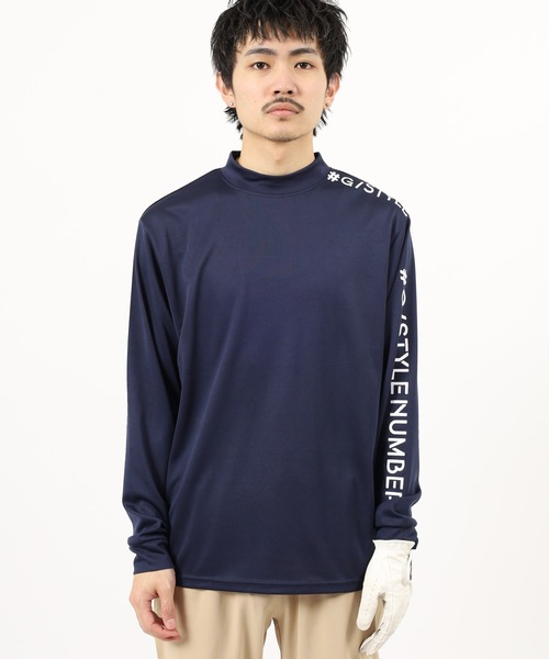 FUNALIVE(ファンアライブ)の「ドライ モックネック ロゴ 長袖 Tシャツ(Tシャツ/カットソー・メンズ・ライトグリーン系/ネイビー系/ホワイト系1/ホワイト系/ブラック系/ネイビー系1/ライトグリーン系1/ブラック系1・LL/L/M)」の12枚目の写真