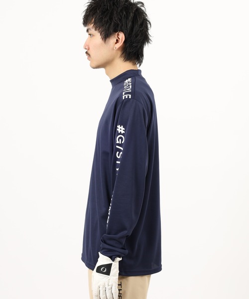 FUNALIVE(ファンアライブ)の「ドライ モックネック ロゴ 長袖 Tシャツ(Tシャツ/カットソー・メンズ・ライトグリーン系/ネイビー系/ホワイト系1/ホワイト系/ブラック系/ネイビー系1/ライトグリーン系1/ブラック系1・LL/L/M)」の13枚目の写真