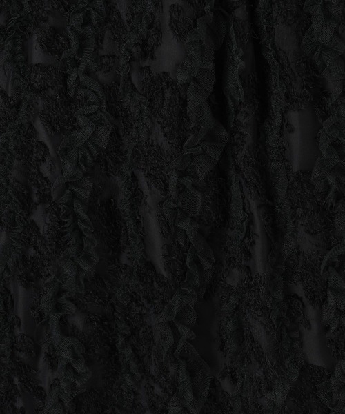 PAGEBOY（ページボーイ）の「チュールフリルナロースカート（スカート・レディース・ブラック/オフホワイト・FREE）」の15枚目の写真