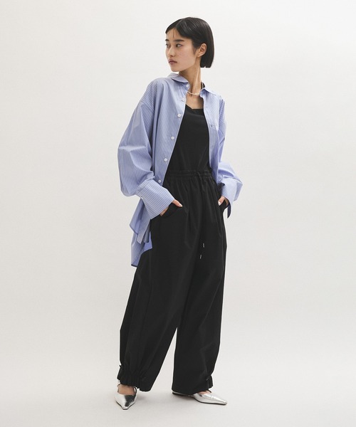 ADAM ET ROPE'(アダムエロペ)の「【WEB限定】撥水ウエストタックイージーパンツ(その他パンツ・レディース・ブラック/ベージュ/ピンク/キナリ・38/36/34)」の10枚目の写真