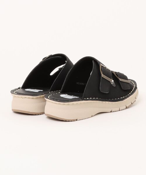 LUGG NAGG（ラグナグ）の「【WilsonLee】【スポっと】【軽量】コンフォートダブルベルトサンダル【３E】【リラックス】（サンダル・レディース・アイボリー/ブラック/ダークブラウン・S/M/L/LL）」の4枚目の写真