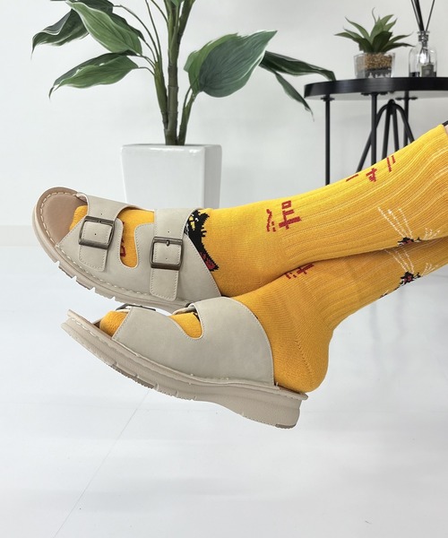 LUGG NAGG（ラグナグ）の「【WilsonLee】【スポっと】【軽量】コンフォートダブルベルトサンダル【３E】【リラックス】（サンダル・レディース・アイボリー/ブラック/ダークブラウン・S/M/L/LL）」の13枚目の写真