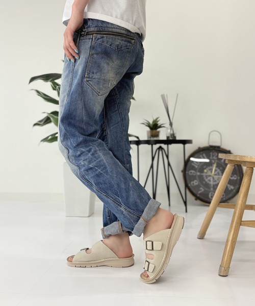 LUGG NAGG（ラグナグ）の「【WilsonLee】【スポっと】【軽量】コンフォートダブルベルトサンダル【３E】【リラックス】（サンダル・レディース・アイボリー/ブラック/ダークブラウン・S/M/L/LL）」の14枚目の写真