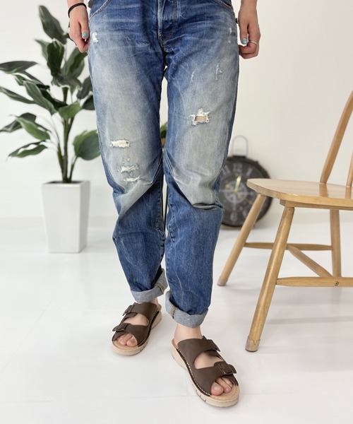 LUGG NAGG（ラグナグ）の「【WilsonLee】【スポっと】【軽量】コンフォートダブルベルトサンダル【３E】【リラックス】（サンダル・レディース・アイボリー/ブラック/ダークブラウン・S/M/L/LL）」の17枚目の写真