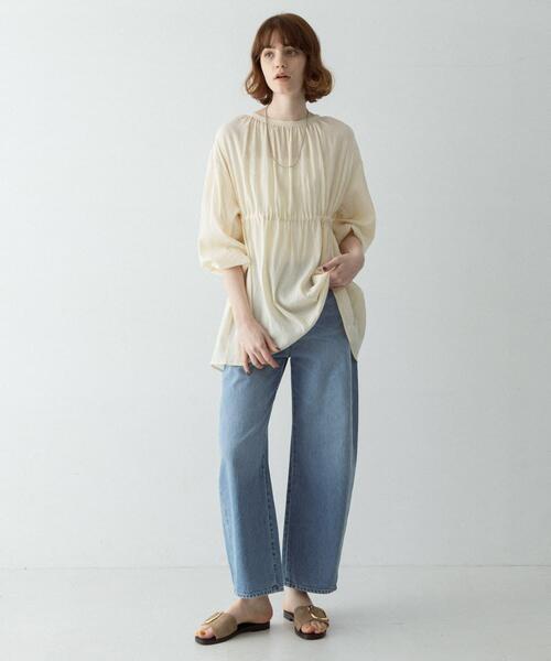 URBAN RESEARCH Sonny Label(アーバンリサーチサニーレーベル)の「フロントリボン楊柳ブラウス(シャツ/ブラウス・レディース・アイボリー/ブラック・FREE)」の20枚目の写真