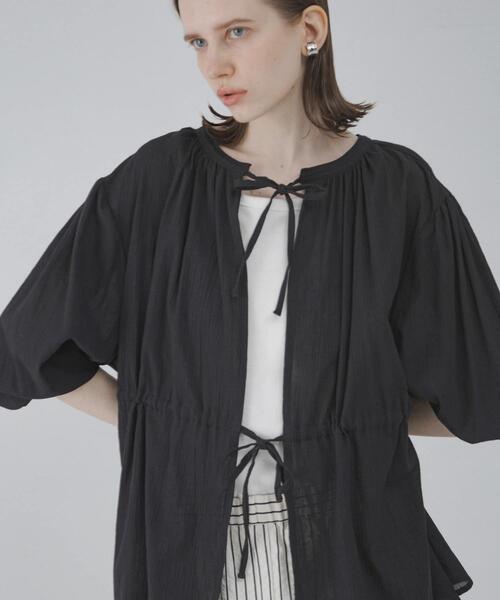 URBAN RESEARCH Sonny Label(アーバンリサーチサニーレーベル)の「フロントリボン楊柳ブラウス(シャツ/ブラウス・レディース・アイボリー/ブラック・FREE)」の13枚目の写真