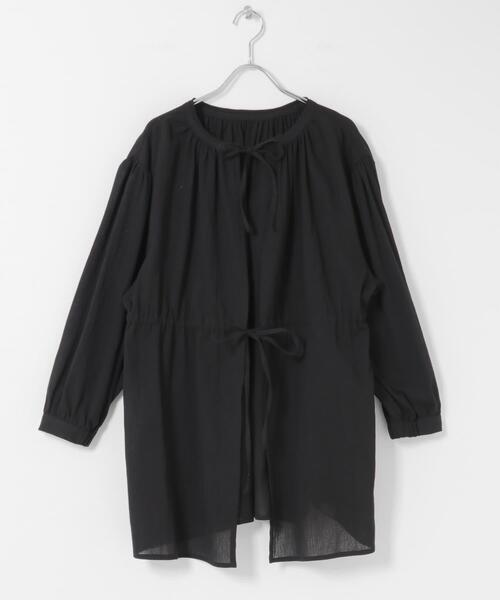 URBAN RESEARCH Sonny Label(アーバンリサーチサニーレーベル)の「フロントリボン楊柳ブラウス(シャツ/ブラウス・レディース・アイボリー/ブラック・FREE)」の6枚目の写真