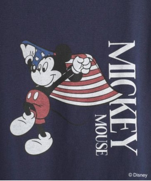 A part by(アパートバイ)の「アソートMickey_TEE(Tシャツ/カットソー・レディース・ネイビー/オフホワイト・FREE)」の11枚目の写真