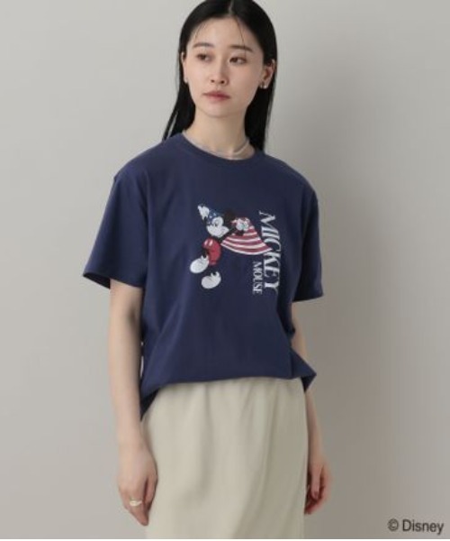 A part by(アパートバイ)の「アソートMickey_TEE(Tシャツ/カットソー・レディース・ネイビー/オフホワイト・FREE)」の8枚目の写真