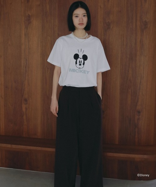 A part by(アパートバイ)の「アソートMickey_TEE(Tシャツ/カットソー・レディース・ネイビー/オフホワイト・FREE)」の20枚目の写真