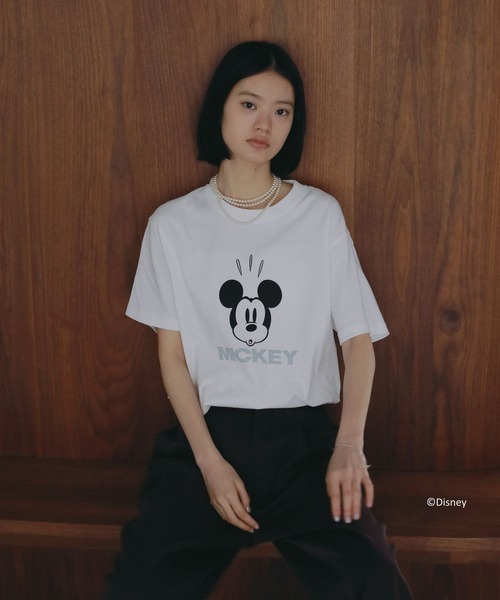 A part by(アパートバイ)の「アソートMickey_TEE(Tシャツ/カットソー・レディース・ネイビー/オフホワイト・FREE)」の21枚目の写真