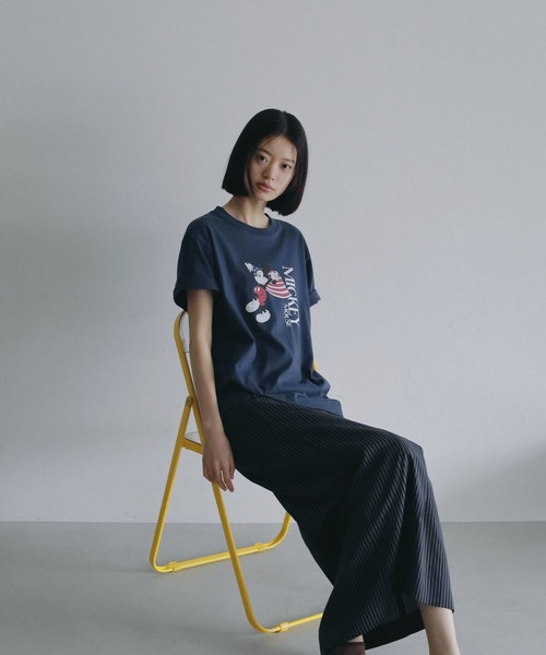 A part by(アパートバイ)の「アソートMickey_TEE(Tシャツ/カットソー・レディース・ネイビー/オフホワイト・FREE)」の22枚目の写真