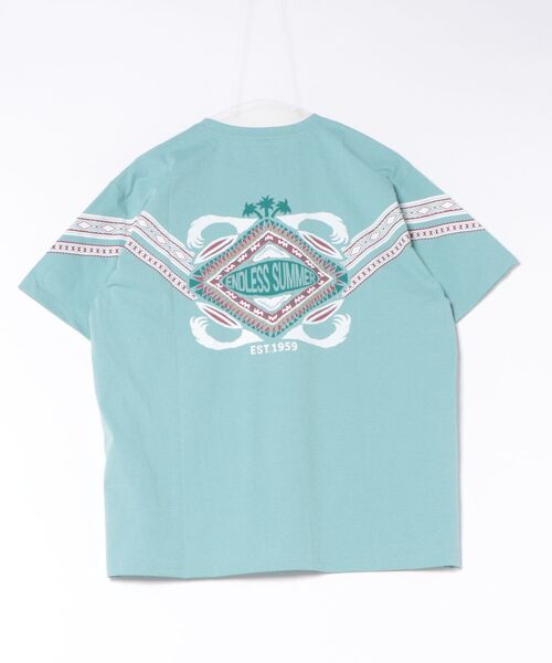 Kahiko(カヒコ)の「【Kahiko】カイケアUVメンズTシャツ(Tシャツ/カットソー・メンズ・ホワイト/ミント/ブラック・FREE)」の7枚目の写真