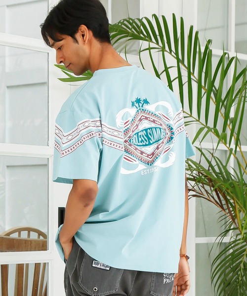 Kahiko(カヒコ)の「【Kahiko】カイケアUVメンズTシャツ(Tシャツ/カットソー・メンズ・ホワイト/ミント/ブラック・FREE)」の3枚目の写真
