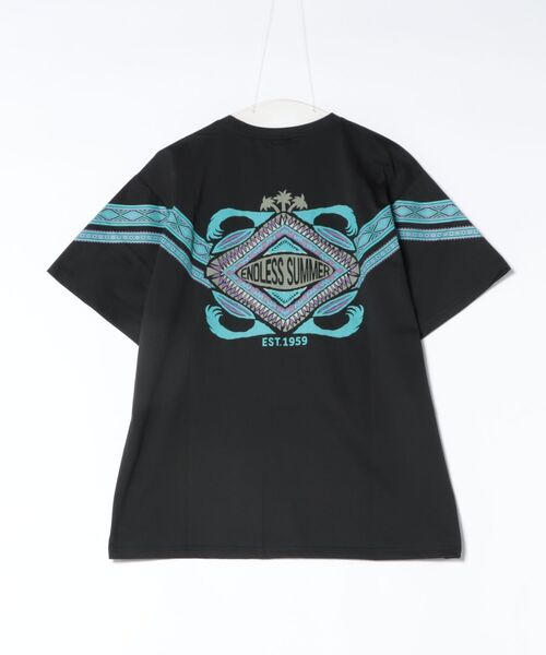 Kahiko(カヒコ)の「【Kahiko】カイケアUVメンズTシャツ(Tシャツ/カットソー・メンズ・ホワイト/ミント/ブラック・FREE)」の2枚目の写真