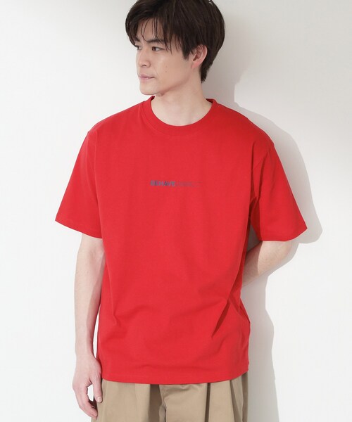 THE SHOP TK (ザ ショップ ティーケー )の「【なめらかでソフトな肌触り】ロゴ コットン半袖Tシャツ 洗濯機OK(Tシャツ/カットソー・メンズ・グリーン/ブルー系その他/オフホワイト/レッド系1・02/03/04)」の13枚目の写真