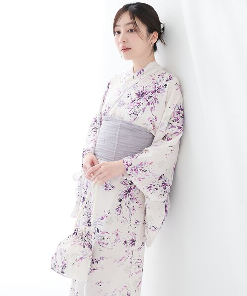 natural couture(ナチュラルクチュール)の「〈MARY QUANTコラボ〉セパレートスカート浴衣(浴衣・レディース・ネイビー/ベージュ系その他/パープル系その他・FREE)」の13枚目の写真