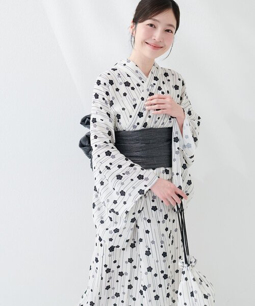 natural couture(ナチュラルクチュール)の「〈MARY QUANTコラボ〉セパレートスカート浴衣(浴衣・レディース・ネイビー/ベージュ系その他/パープル系その他・FREE)」の19枚目の写真