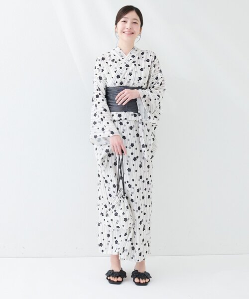 natural couture(ナチュラルクチュール)の「〈MARY QUANTコラボ〉セパレートスカート浴衣(浴衣・レディース・ネイビー/ベージュ系その他/パープル系その他・FREE)」の22枚目の写真