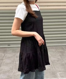 ドットフリルキャミワンピース