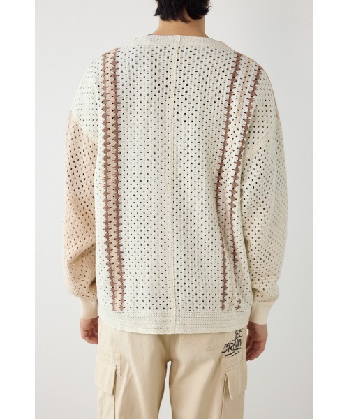 RODEO CROWNS WIDE BOWL(ロデオクラウンズワイドボウル)の「ランダムクロシェカーディガン(カーディガン/ボレロ・メンズ・ネイビー/アイボリー/ブラック・MEDIUM/LARGE)」の21枚目の写真