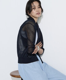 K.T KIYOKO TAKASE（キヨコタカセ）の「リネンメッシュ ジップアップカーディガン（カーディガン/ボレロ）」