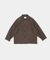STILL BY HAND | 【STILL BY HAND】BL04261 / Mixed colour shirt jacket(カバーオール)