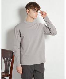 SUIT SELECT（スーツセレクト）の「【RBC】モックネックロングTシャツ/「吸汗速乾」「接触冷感」「UV加工」（Tシャツ/カットソー）」