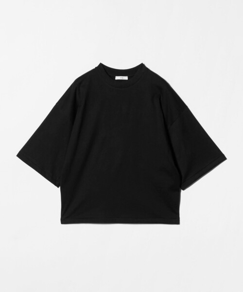 UNITED ARROWS(ユナイテッドアローズ)の「<ATON>オーバーサイズ Tシャツ(Tシャツ/カットソー・レディース・ホワイト/ブラック・01(36))」の2枚目の写真