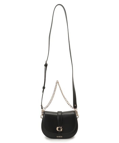 Guess(ゲス)の「CARRIE Mini Flap Crossbody ショルダーバッグ(ショルダーバッグ・レディース・ブラック/ライトベージュ・ONE SIZE)」の7枚目の写真