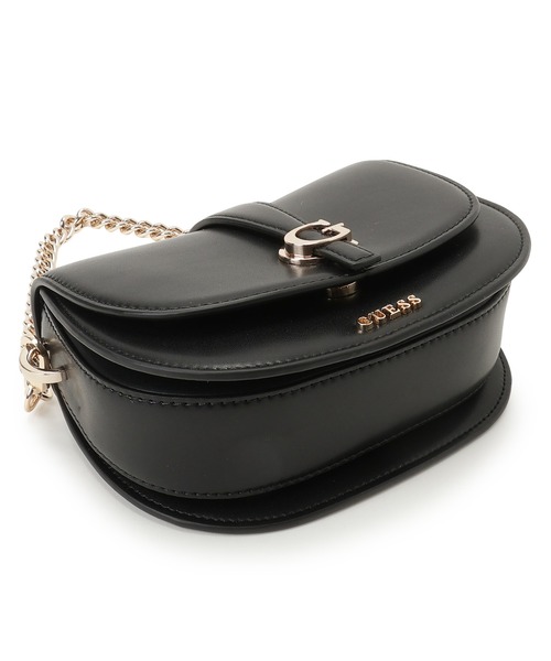 Guess(ゲス)の「CARRIE Mini Flap Crossbody ショルダーバッグ(ショルダーバッグ・レディース・ブラック/ライトベージュ・ONE SIZE)」の8枚目の写真