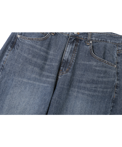 BASEMOMENT(ベースモーメント)の「ロバー カーブド ウォッシング デニムパンツ スモークインディゴ(デニムパンツ・メンズ・その他・M/L/XL)」の6枚目の写真
