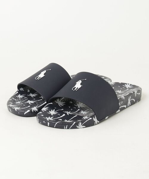 POLO RALPH LAUREN（ポロ ラルフ ローレン）の「ポロ ラルフ ローレン POLO SLIDE ポロ スライド  サンダル（サンダル・メンズ・ホワイト×ネイビー・90/100/80）」の5枚目の写真