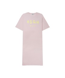 MSGM KIDS（エムエスジーエムキッズ）の「MSGM KIDS ブラッシュロゴ Tシャツワンピース（ワンピース）」