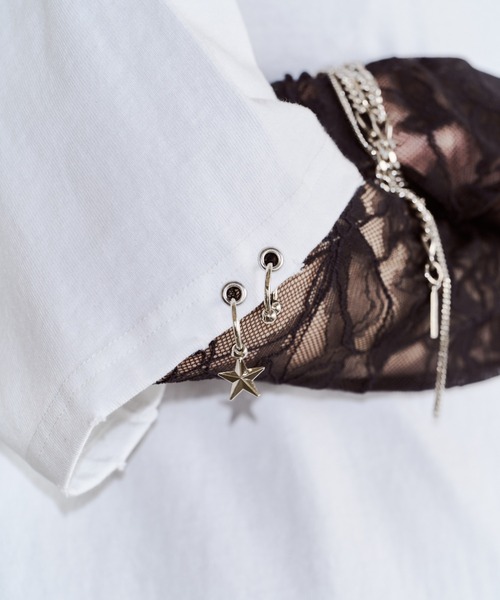 JOSE MOON（ジョゼムーン）の「PIGMENT OVER T/ピグメントオーバーT（Tシャツ/カットソー・レディース・チャコールグレー/サックスブルー/ブラウン/ホワイト・FREE）」の22枚目の写真