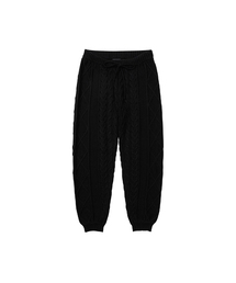 AJOBYAJO（アジョバイアジョ）の「Twisted Cable Knit Pants [BLACK]（スウェットパンツ）」