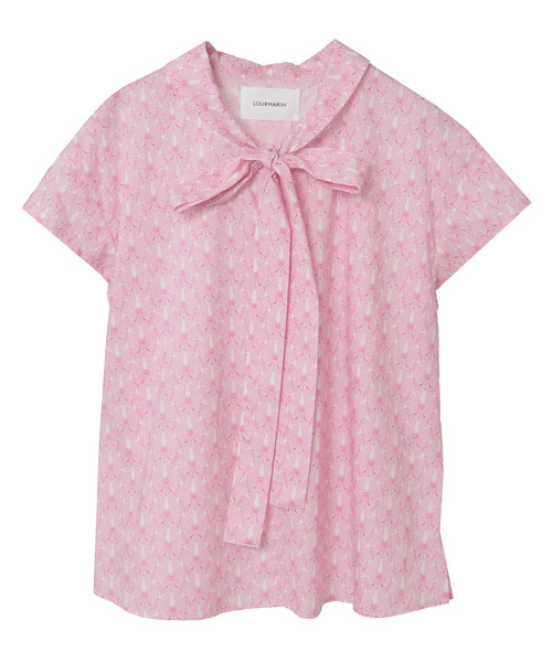 LOGEMENT DE CLAIRE（ロジュモンドクレール）の「【LOURMARIN】リバティプリントボウタイブラウス（シャツ/ブラウス・レディース・ベージュ/ピンク・FREE）」の21枚目の写真