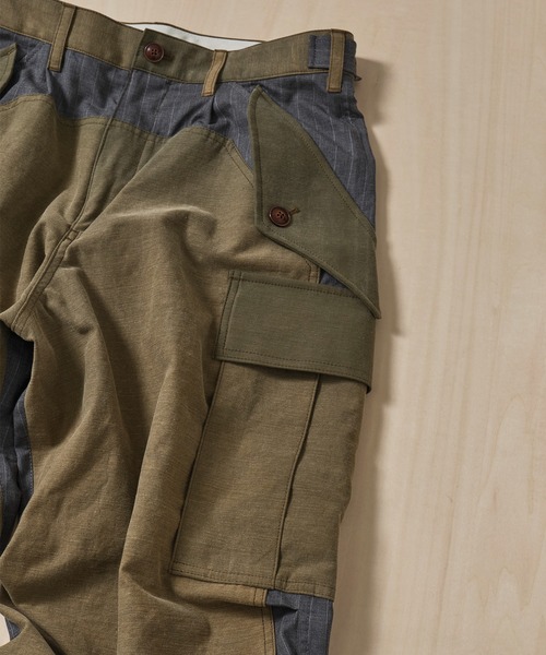 KHOKI(コッキ)の「【KHOKI/コッキ】Combination Military Pants(カーゴパンツ・メンズ・ブラック/カーキ・1/2)」の15枚目の写真