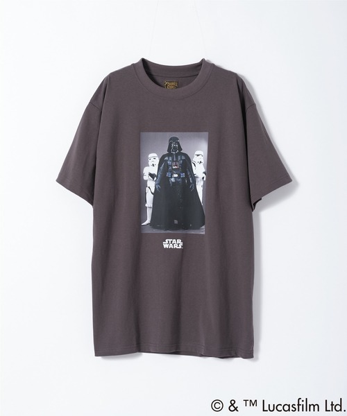 ARTCHIVES MALIBU（アートカイブス マリブ）の「【 Chadwick Products / チャドウィック プロダクツ 】STAR WARS DARTH VADER X STORM TROOPER TEE（Tシャツ/カットソー・メンズ・ホワイト/チャコールグレー・M/L/XL）」の2枚目の写真
