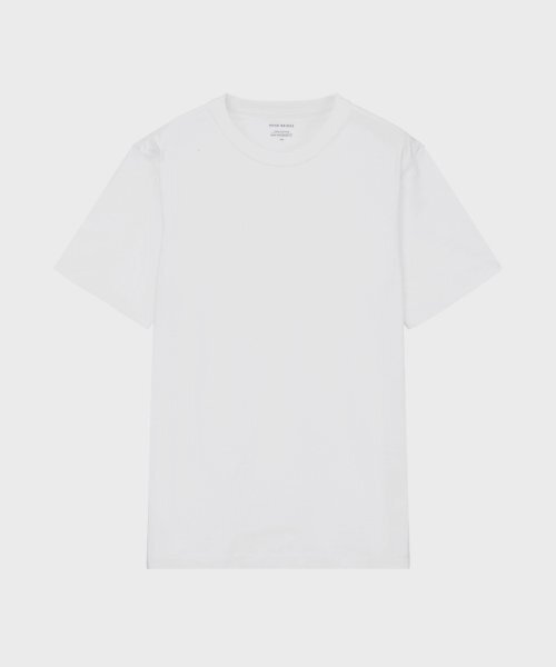 MINDBRIDGE(マインドブリッジ)の「高密度スーピマコットンベーシック半袖Tシャツ_2パック MATS0102(Tシャツ/カットソー・メンズ・ホワイト/ブラック・90/95/100/105/110)」の4枚目の写真