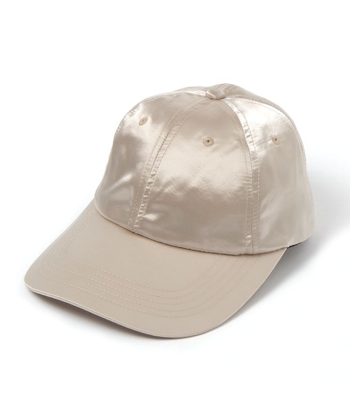 THOM BROWNE サテンキャップ ベージュ UV遮熱サテンCAP/659093（キャップ）｜GLOBAL WORK（グローバルワーク