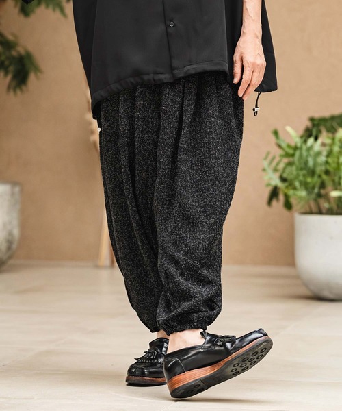 CAMBIO(カンビオ)の「mp14967- Melange Hopsack Balloon Jogger Pants ジョガーパンツ(S64826cmb)(その他パンツ・メンズ・ベージュ/グレー/ナチュラル/グリーン/ブラック・S/L/M)」の11枚目の写真